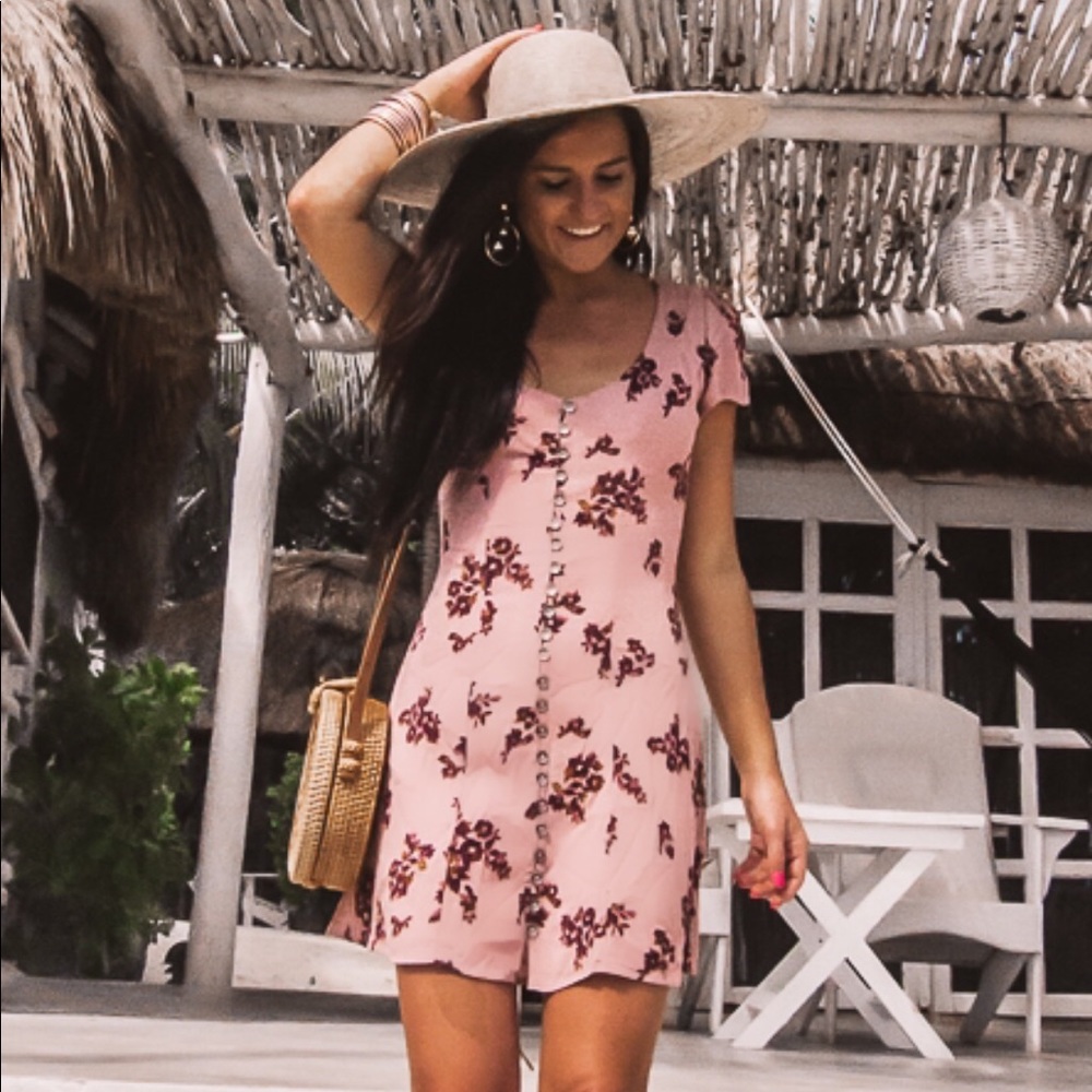 Cotton Candy LA Floral Dress